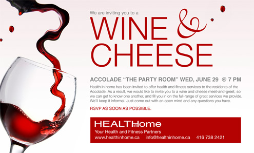 Health In Home - Event flyer