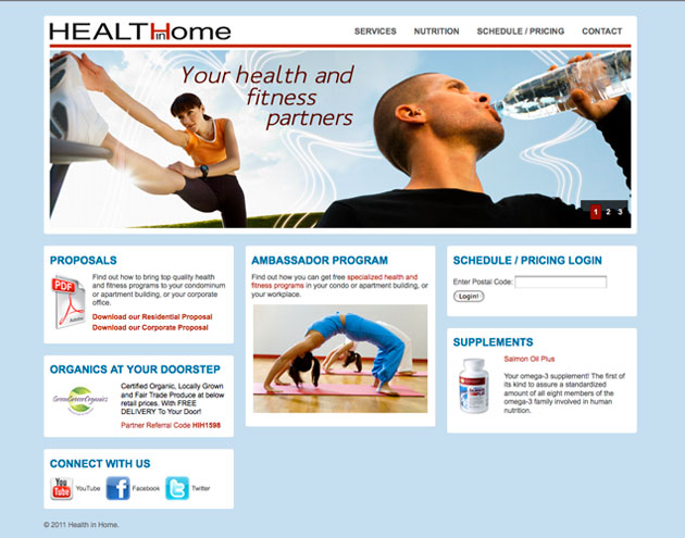 Health In Home website